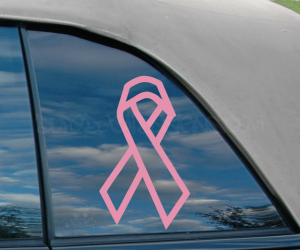 Breast Cancer Awareness Outlined Ribbon