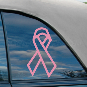Breast Cancer Awareness Outlined Ribbon